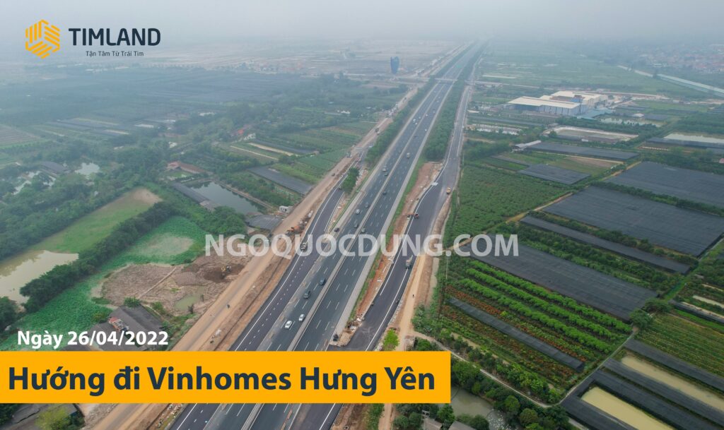 Hai làn đường gom từ Cao tốc Hà Nội - Hải Phòng xuống dự án đã hoàn thiện