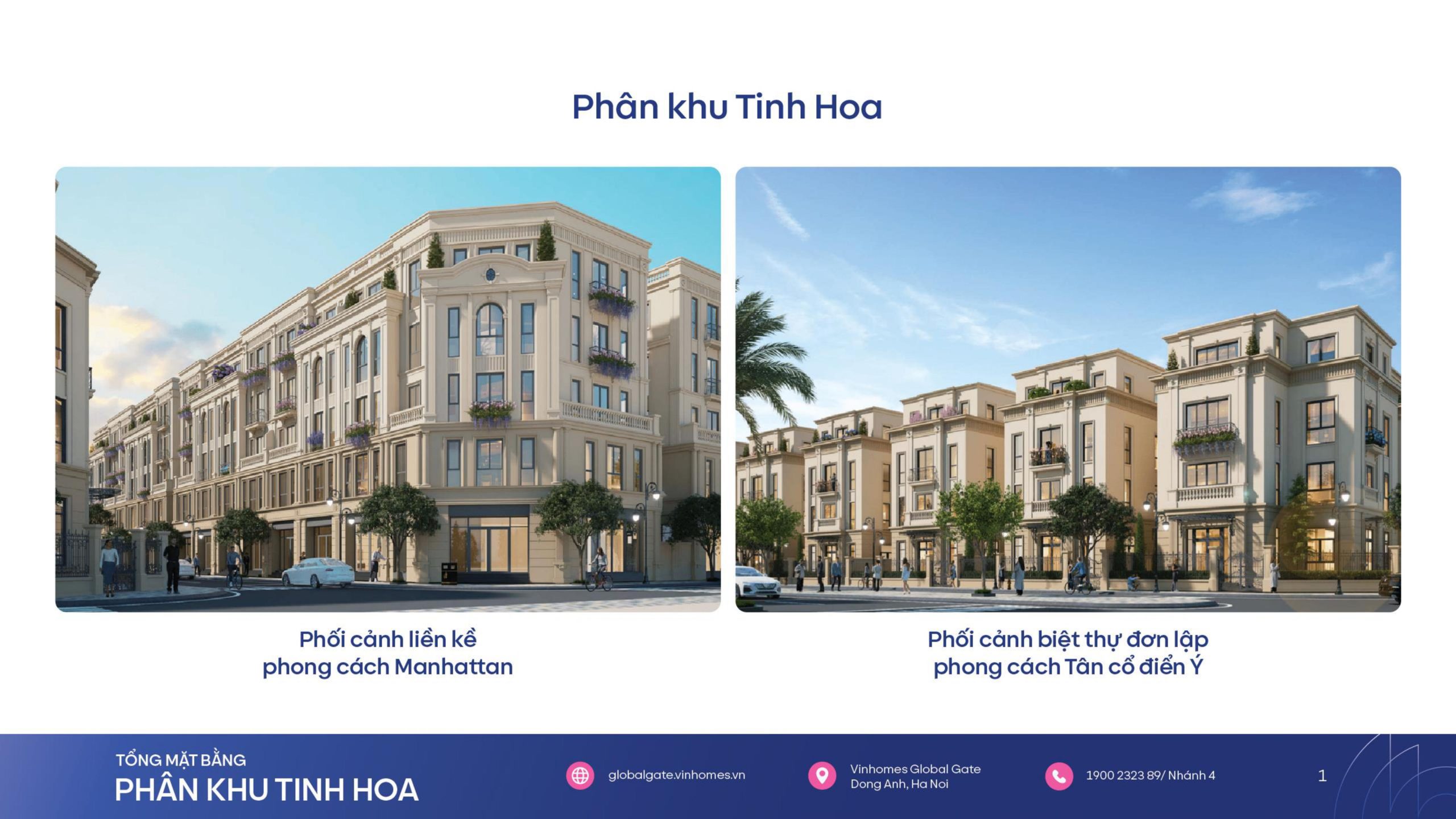 Phối cảnh thiết kế sản phẩm tại phân khu