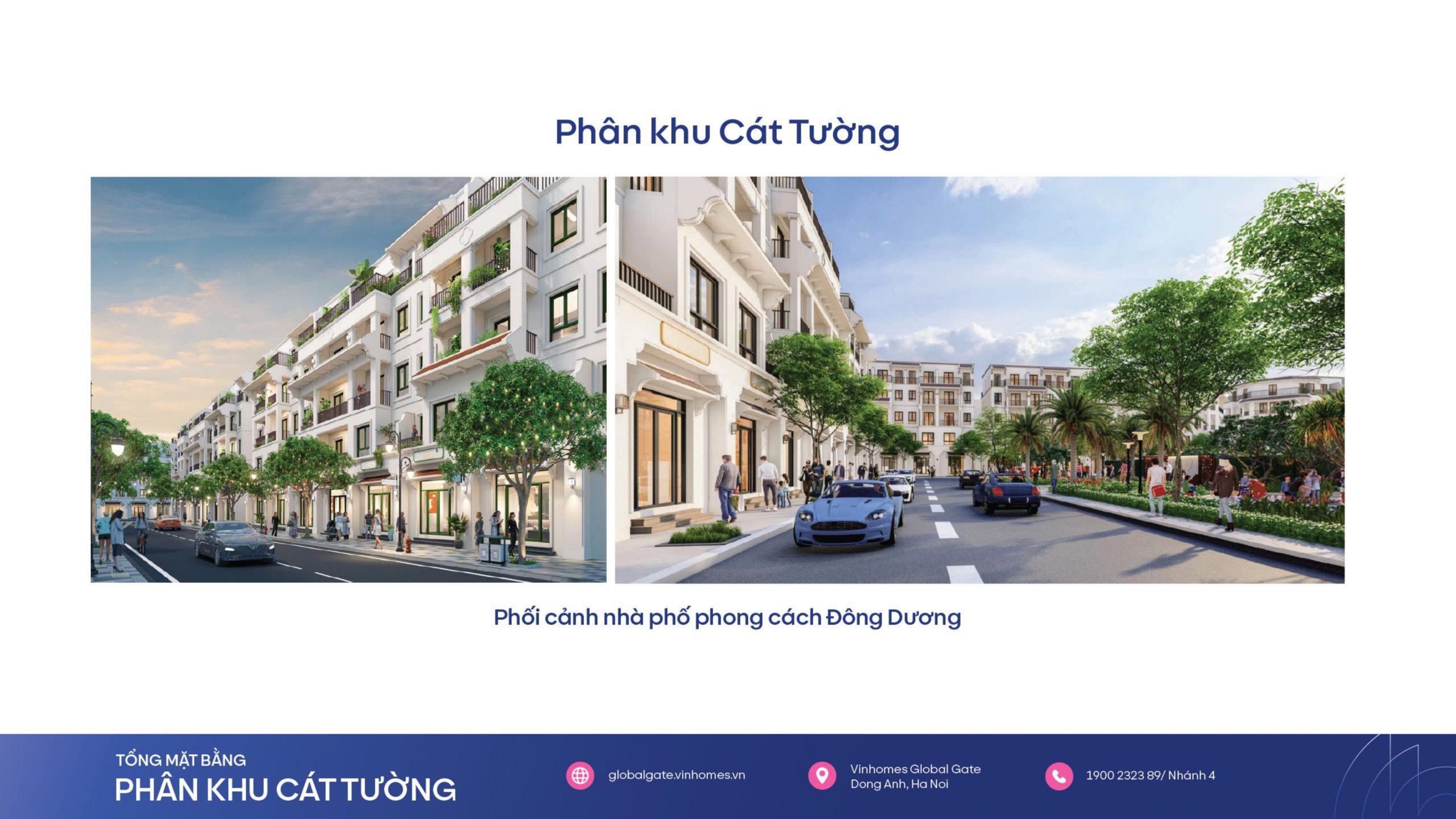 Phong cách thiết kế các căn tại phân khu Cát Tường